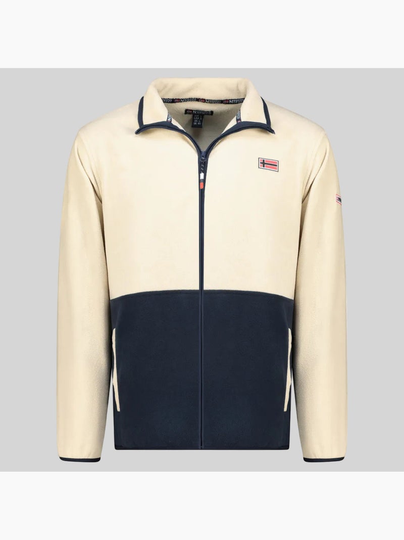 Veste polaire touki fz – geographical norway Blanc cassé - Kiabi