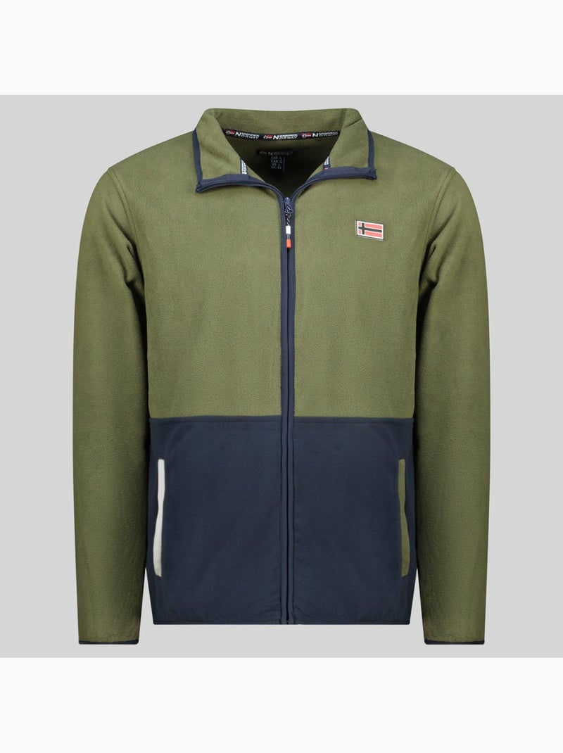 Veste polaire touki fz – geographical norway Kaki - Kiabi