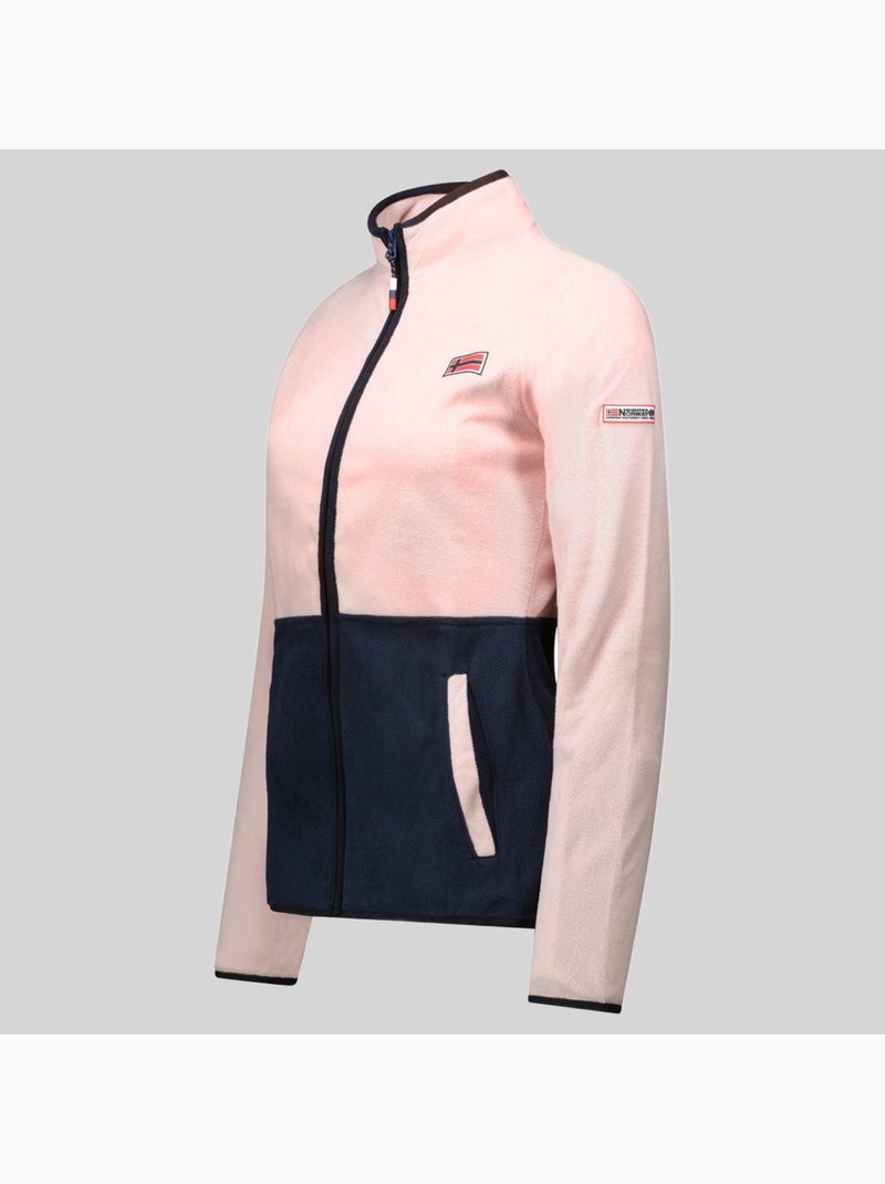 Veste polaire touki fz – geographical norway Rose poudré - Kiabi
