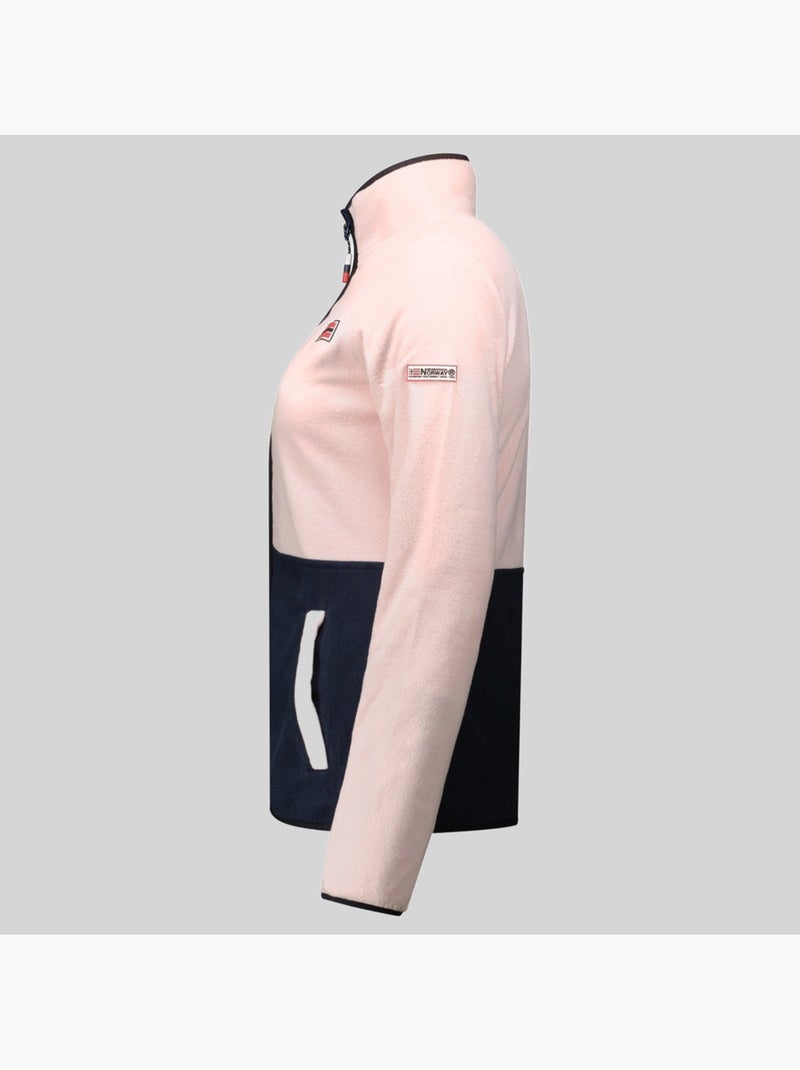 Veste polaire touki fz – geographical norway Rose poudré - Kiabi