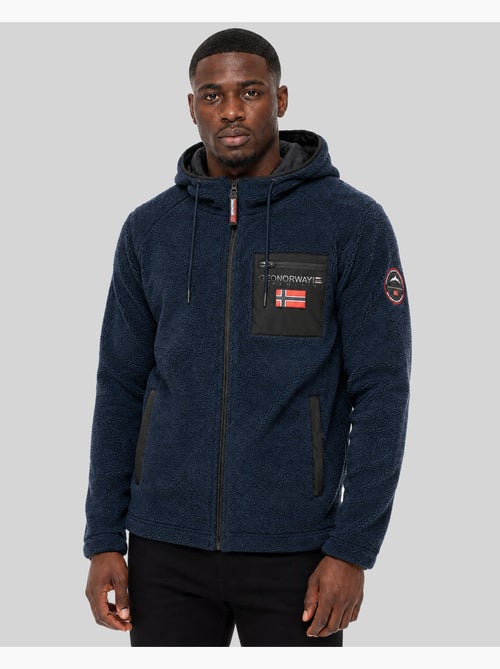 Veste polaire zippée à capuche udaf – geographical norway - Kiabi