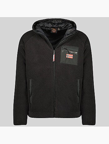 Veste polaire zippée à capuche udaf – geographical norway