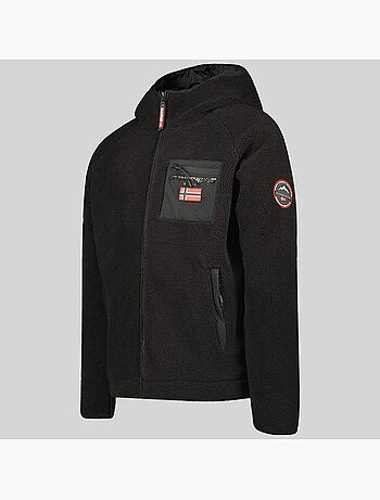 Veste polaire zippée à capuche udaf – geographical norway