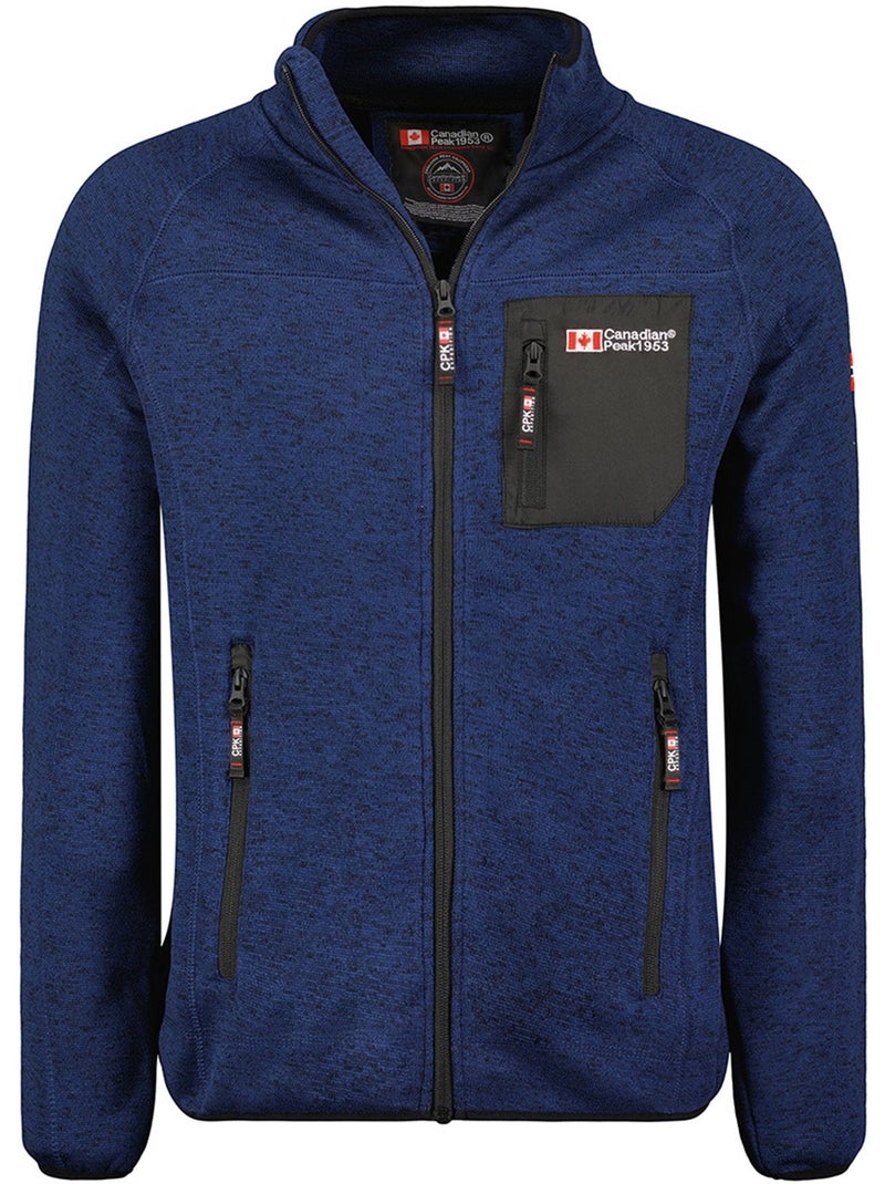 Veste polaire zippée col montant titleak – canadian peak Bleu marine - Kiabi