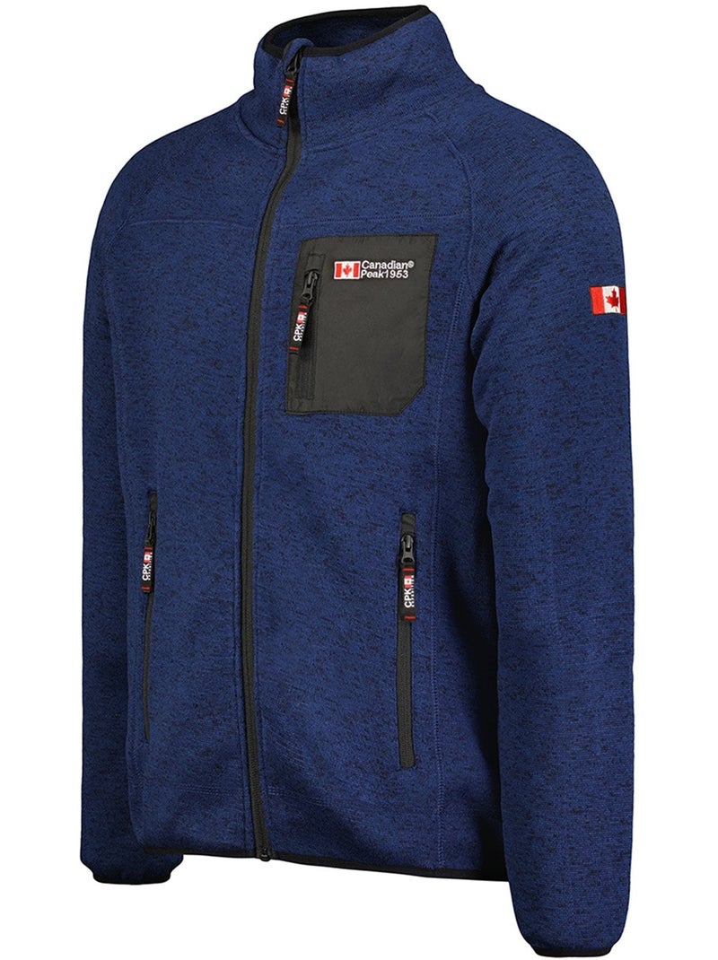 Veste polaire zippée col montant titleak – canadian peak Bleu marine - Kiabi
