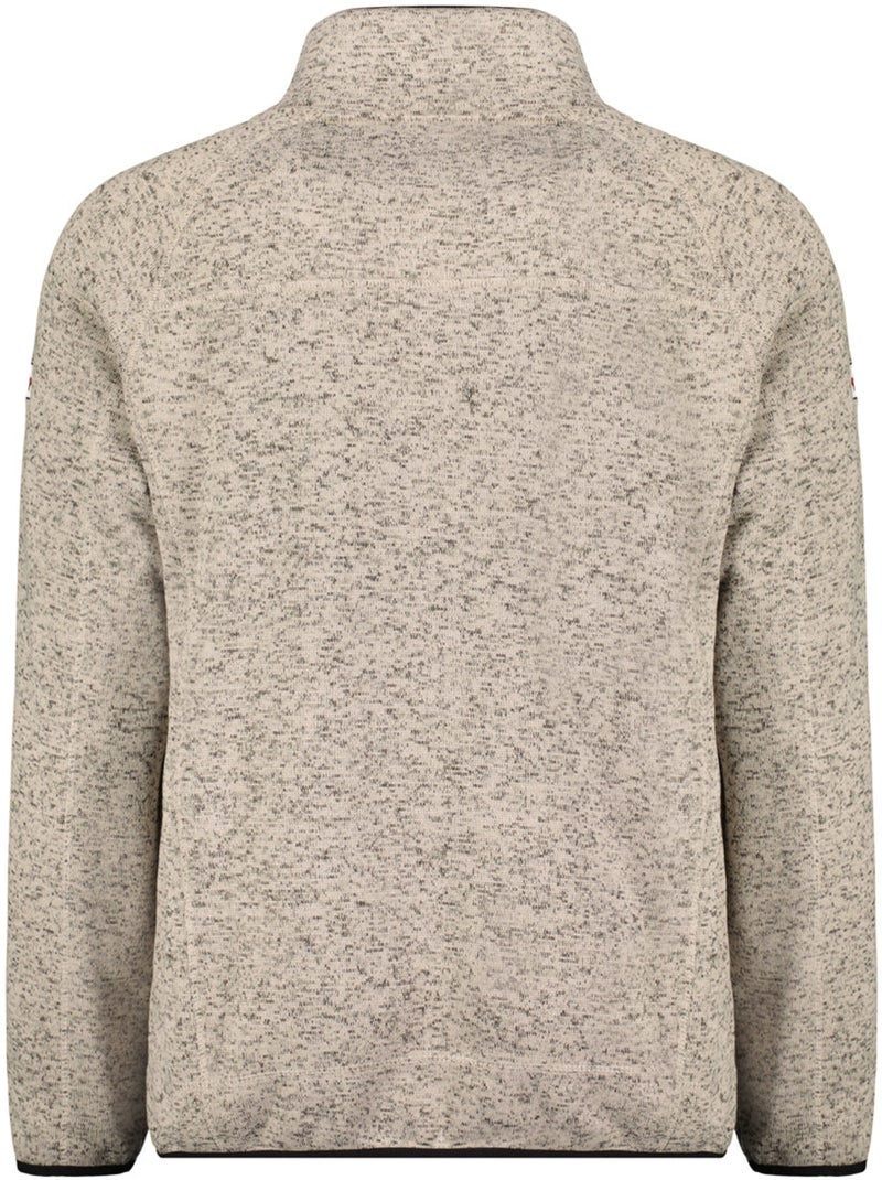 Veste polaire zippée col montant titleak – canadian peak Gris clair - Kiabi