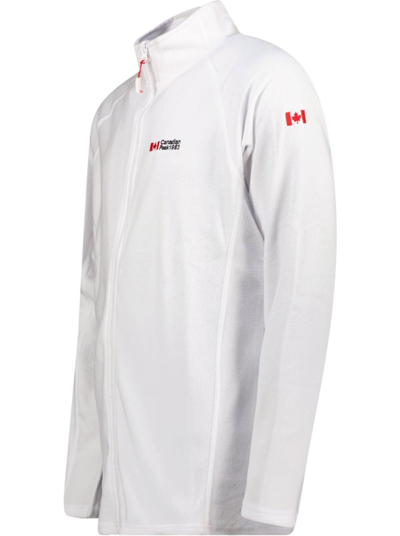 Veste polaire zippée col montant tugeak – canadian peak Blanc - Kiabi