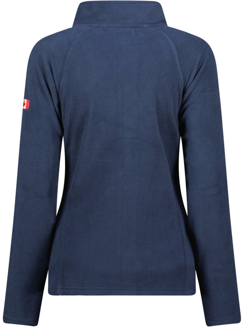 Veste polaire zippée col montant tugeak – canadian peak Bleu marine - Kiabi