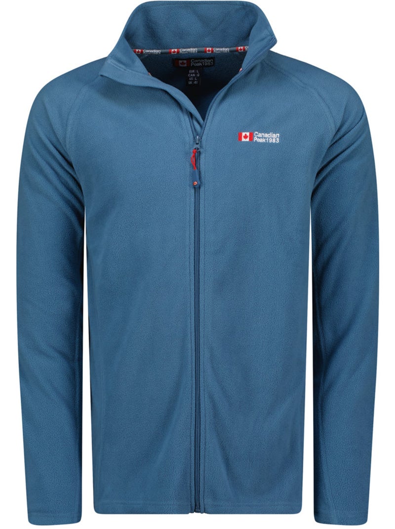 Veste polaire zippée col montant tugeak – canadian peak Bleu pétrole - Kiabi