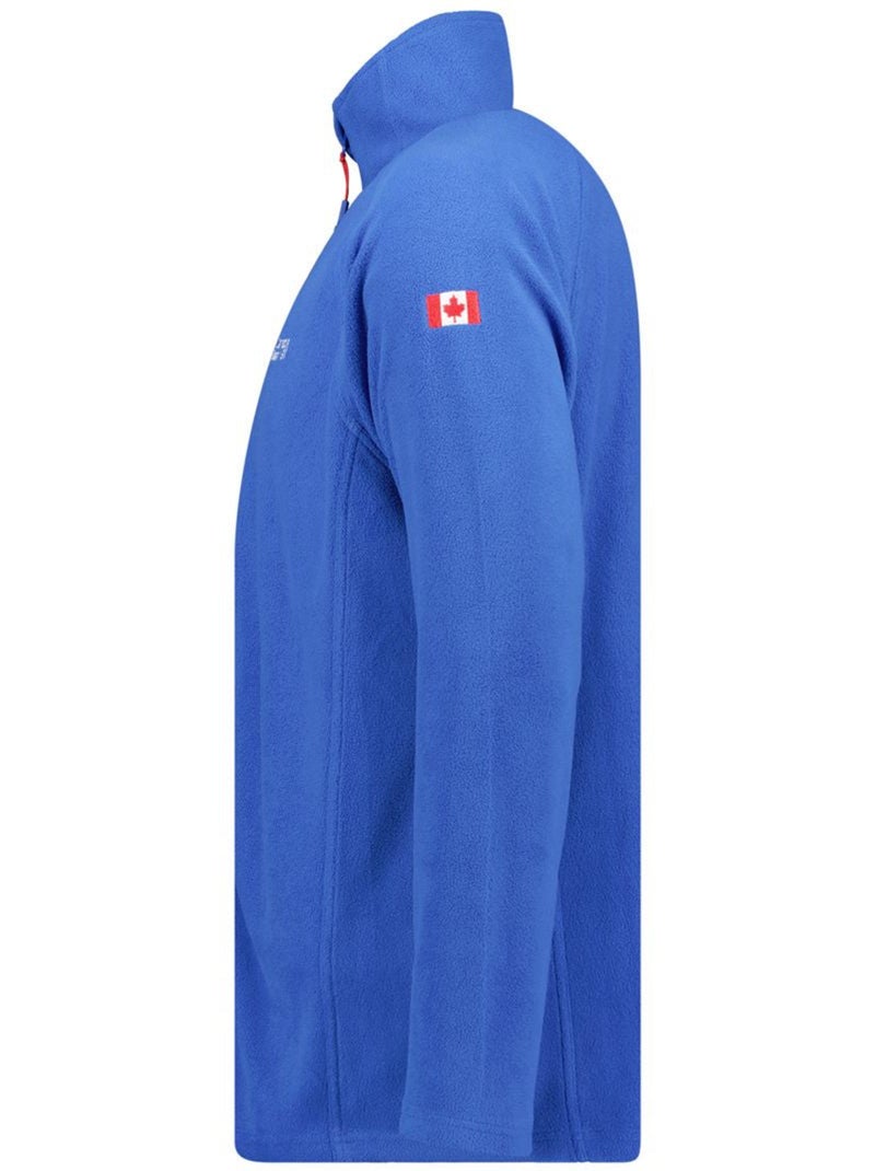 Veste polaire zippée col montant tugeak – canadian peak Bleu roi - Kiabi