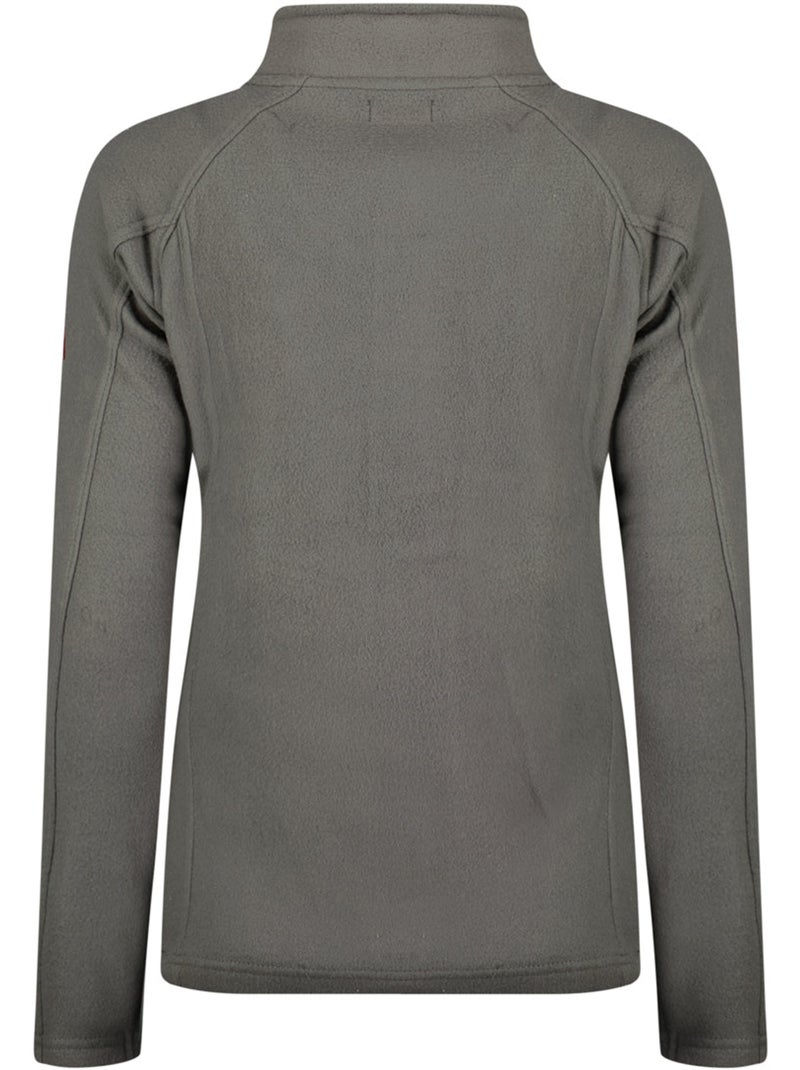Veste polaire zippée col montant tugeak – canadian peak Gris foncé - Kiabi