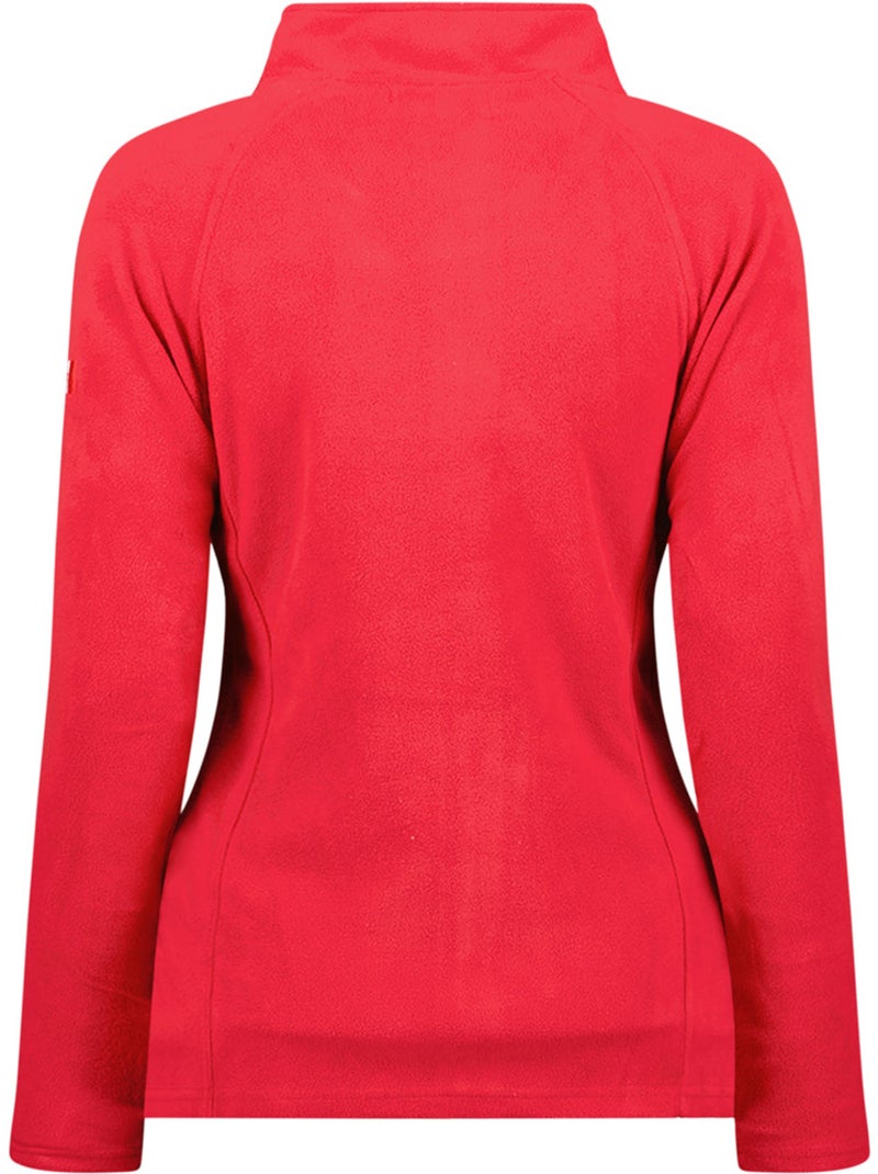 Veste polaire zippée col montant tugeak – canadian peak Rouge - Kiabi