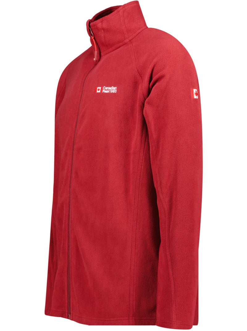 Veste polaire zippée col montant tugeak – canadian peak Rouge - Kiabi