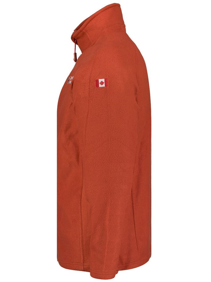 Veste polaire zippée col montant tugeak – canadian peak Terracotta - Kiabi