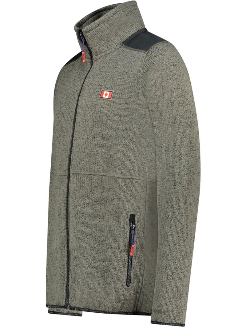 Veste polaire zippée tickaeleak – canadian peak Gris foncé - Kiabi