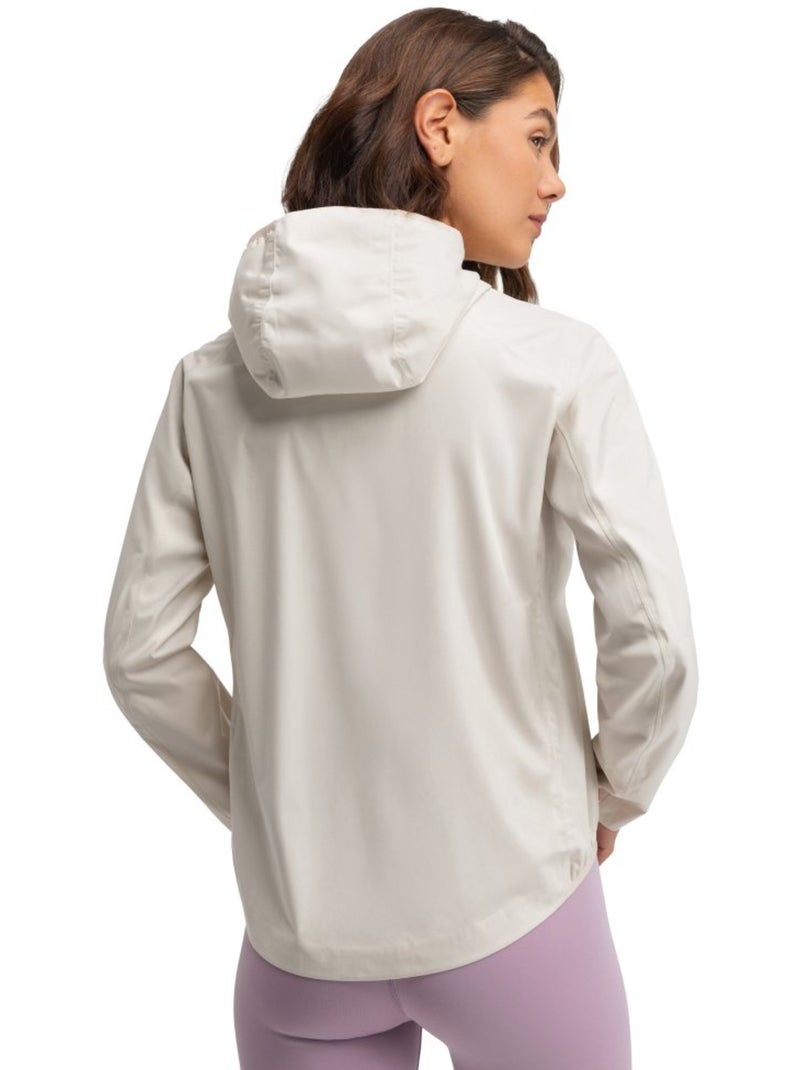 Veste randonnée imperméable ultralégère femme randonnée femme velora sand Beige - Kiabi