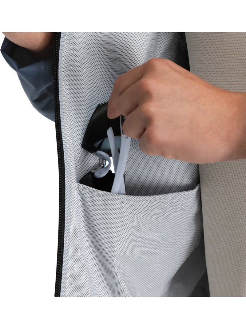 Veste randonnée imperméable ultralégère homme randonnée homme ventra Bleu - Kiabi
