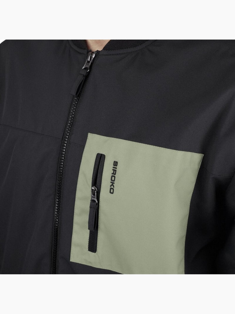 Veste randonnée isolante col bomber homme homme sarek Noir - Kiabi