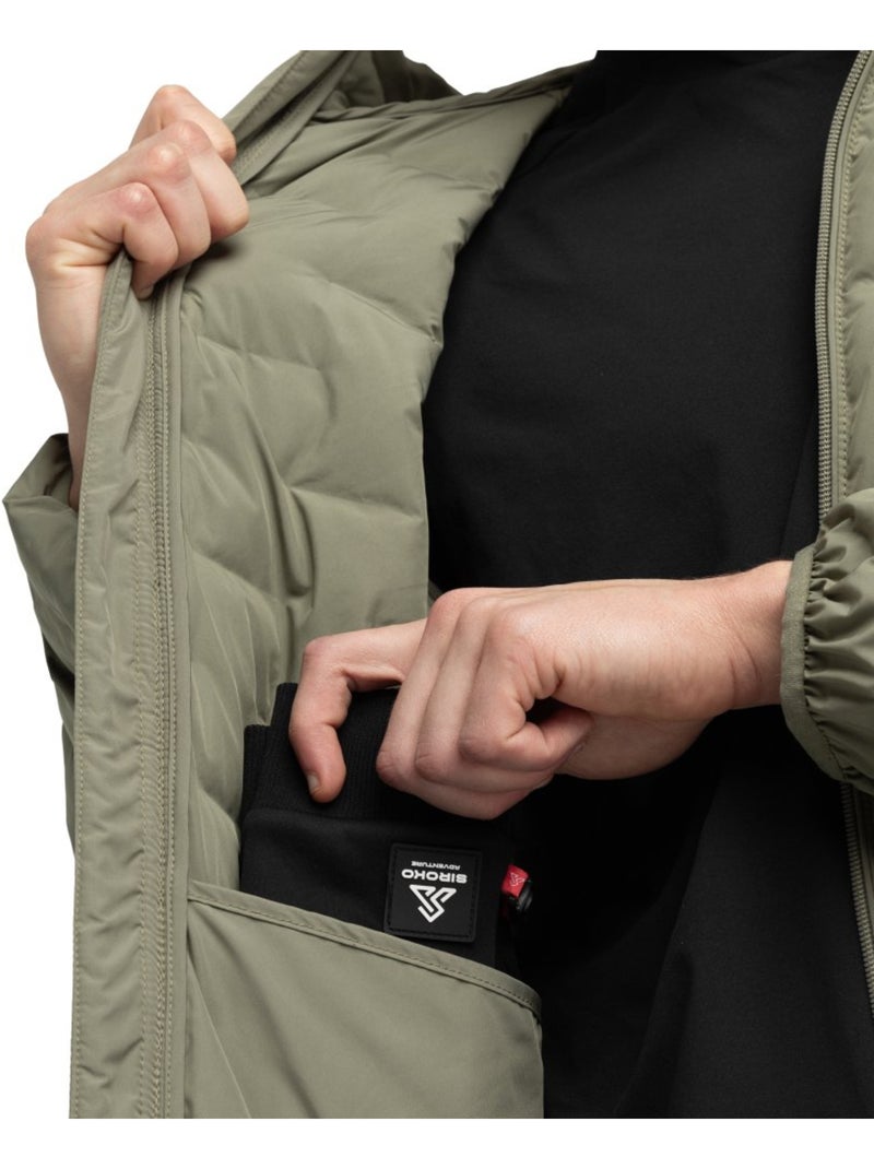 Veste randonnée isolante légère homme randonnée homme topo Vert - Kiabi
