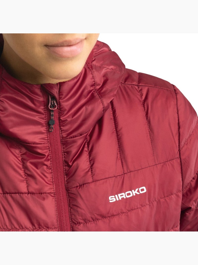 Veste randonnée isolante ultralégère femme randonnée femme pursuit Rouge - Kiabi
