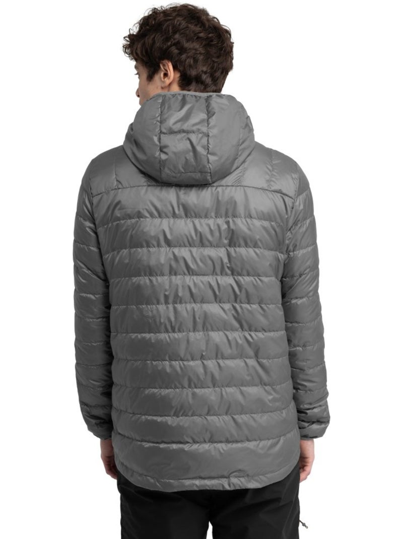 Veste randonnée isolante ultralégère homme randonnée homme terrain Blanc Gris - Kiabi