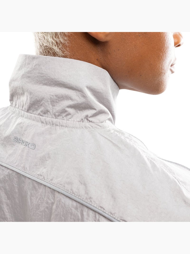 Veste running légère femme fitness femme ueno light gray Blanc Gris - Kiabi