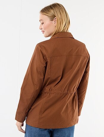 Veste saharienne à pressions devant