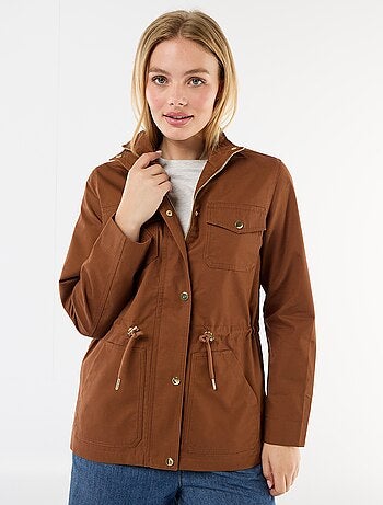 Veste saharienne à pressions devant