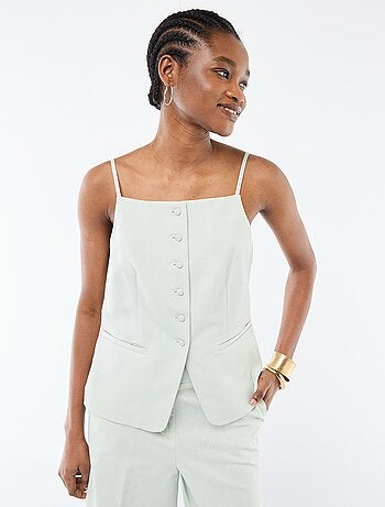 Veste sans manches à bretelles