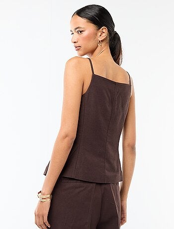 Veste sans manches à bretelles