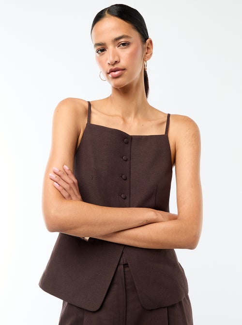 Veste sans manches à bretelles - Kiabi