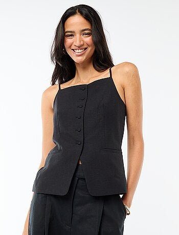 Veste sans manches à bretelles