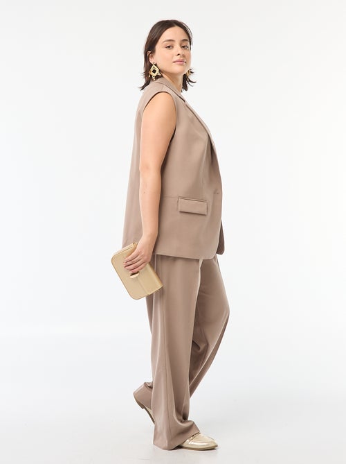 Veste sans manches coupe longue - Kiabi