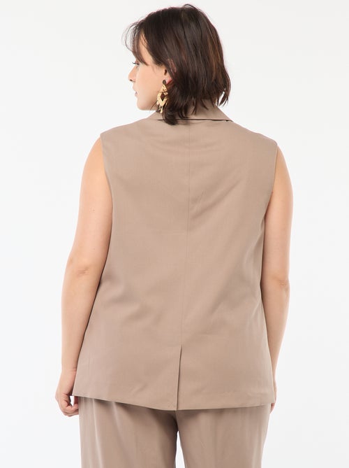 Veste sans manches coupe longue - Kiabi