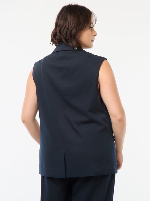 Veste sans manches coupe longue - Kiabi