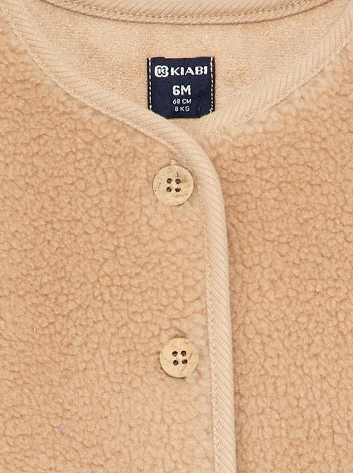 Veste sans manches effet moutonné - Kiabi