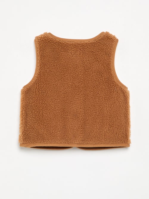 Veste sans manches effet moutonné - Kiabi