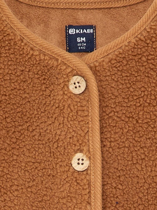 Veste sans manches effet moutonné - Kiabi