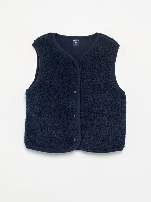 Veste sans manches effet moutonné - Kiabi