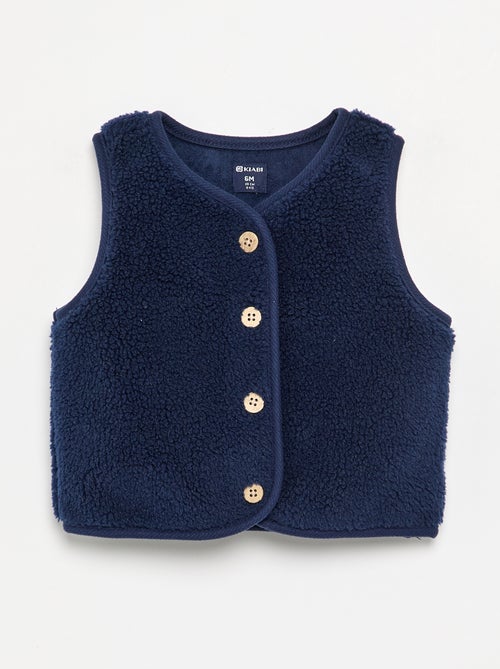 Veste sans manches effet moutonné - Kiabi