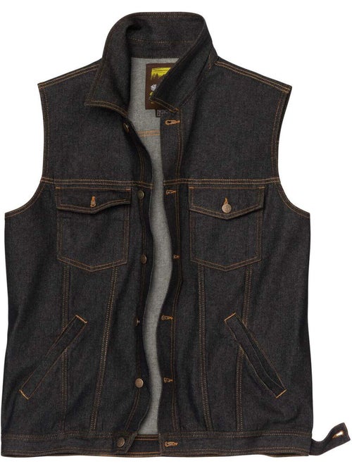 Veste Sans Manches en Jean - ATLAS FOR MEN - Kiabi Veste Sans Manches en Jean - ATLAS FOR MEN - Kiabi