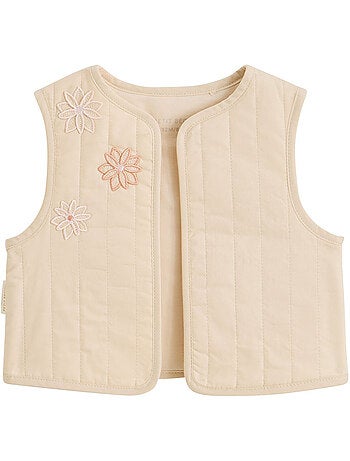 Veste sans manches enfant en popeline Poésie d'été