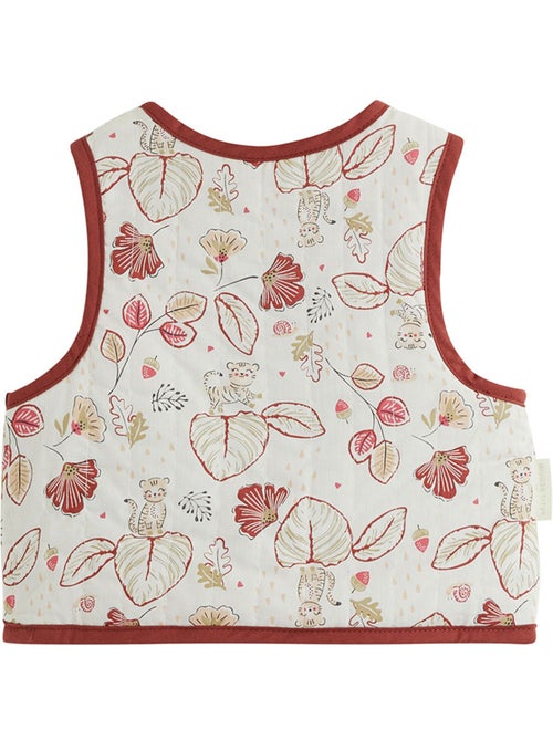 Veste sans manches enfant réversible en coton matelassé Léa - Kiabi Veste sans manches enfant réversible en coton matelassé Léa - Kiabi