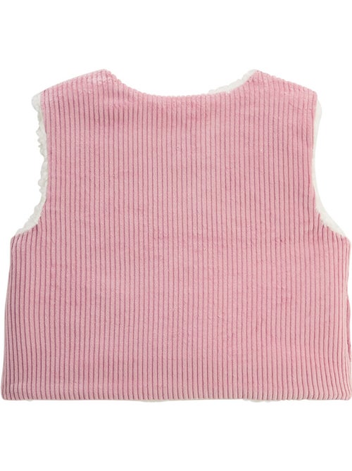 Veste sans manches enfant réversible en sherpa Céleste - Kiabi