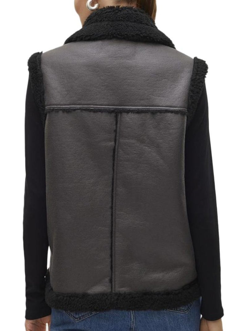 Veste Sans Manches Femme Vero Moda Gris Noir - Kiabi