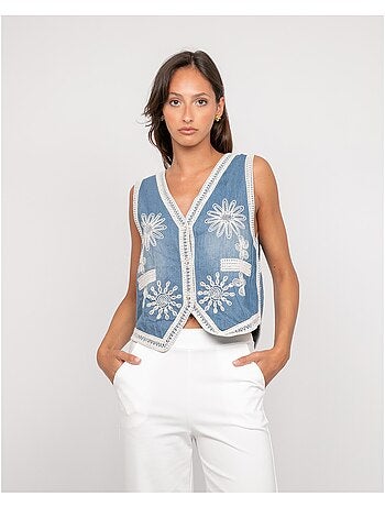 Veste sans manches jeans UTESS