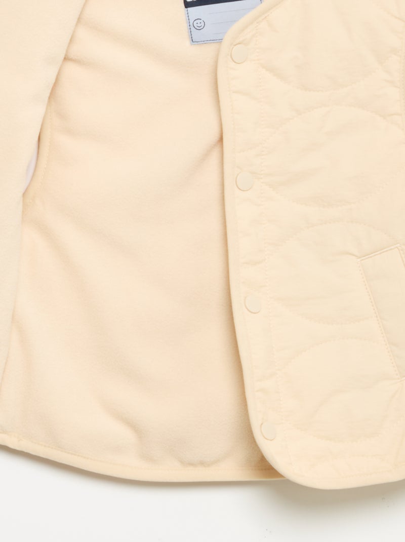 Veste sans manches matelassée Beige - Kiabi