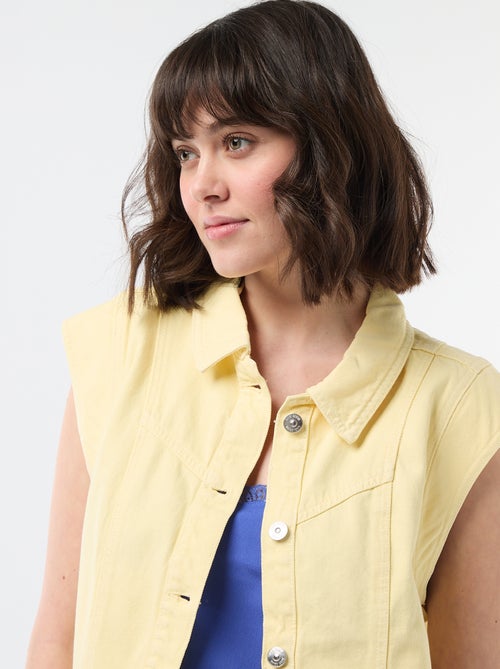 Veste sans manches unie - Kiabi