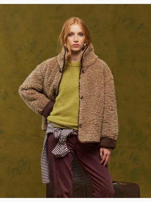 Veste shearling, mo fashion - Kiabi Veste shearling, mo fashion - Kiabi