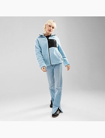 Veste sherpa femme lifestyle femme azure-w